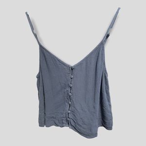 NWOT Forever 21 button up cropped top